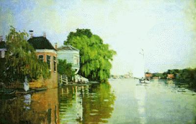 Claude Monet Landscape near Zaandam China oil painting art